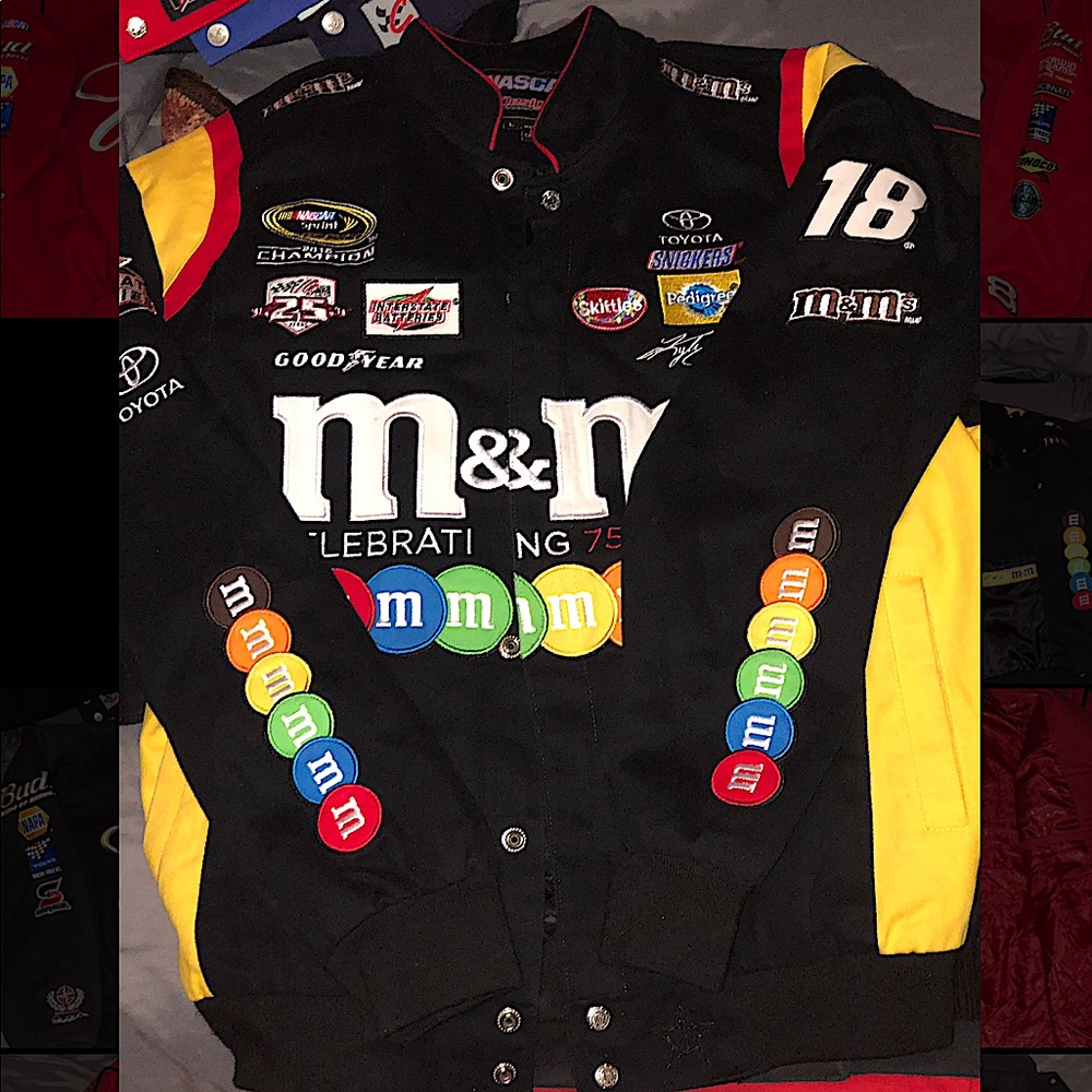 JHD NASCAR 75 YR Celeb. Racing Jacket #18 K. Busch